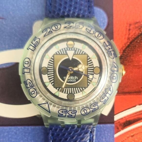 Swatch watch SüDPOL SDG106 1995 Scuba New Old Stock - Picture 1 of 8